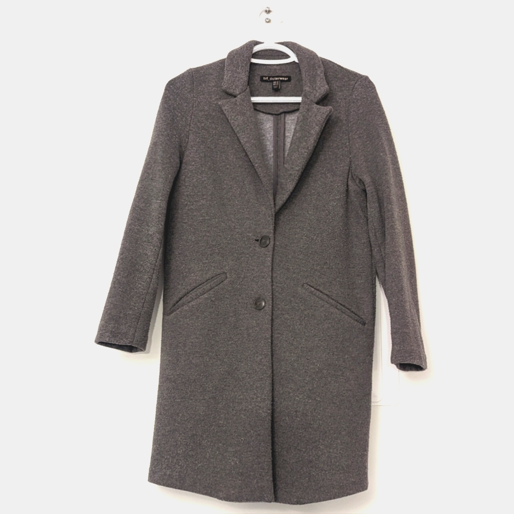 Zara trf_outerwear Grey Coat (XS)